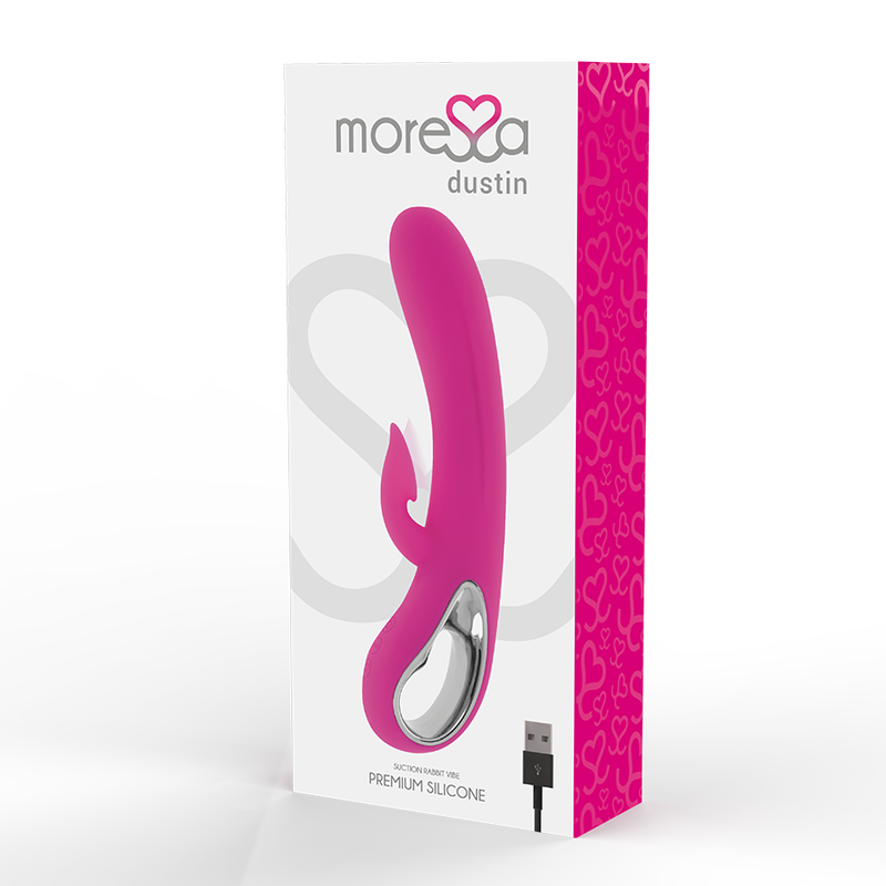MORESSA - DUSTIN SUCCIÓN CLITORIAL Y POTENTE VIBRACIÓN PREMIUM SILICONE RECARGABLE