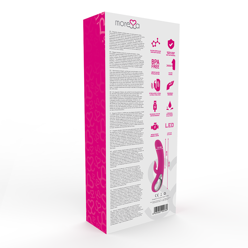 MORESSA - DUSTIN SUCCIÓN CLITORIAL Y POTENTE VIBRACIÓN PREMIUM SILICONE RECARGABLE